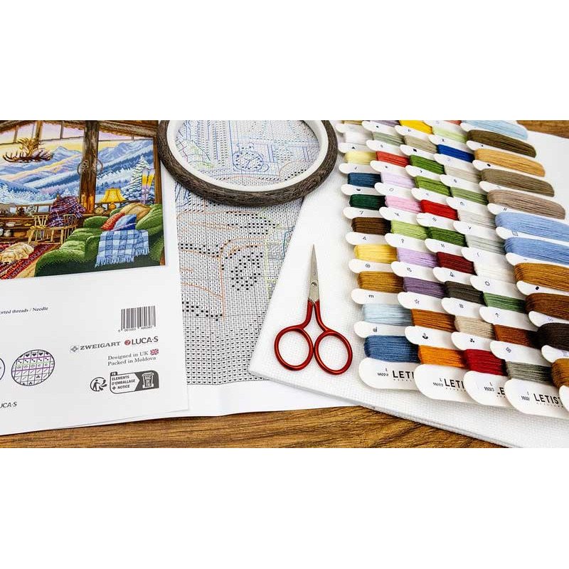 Cross Stitch Kits LetiStitch L9922 Winter Lodge