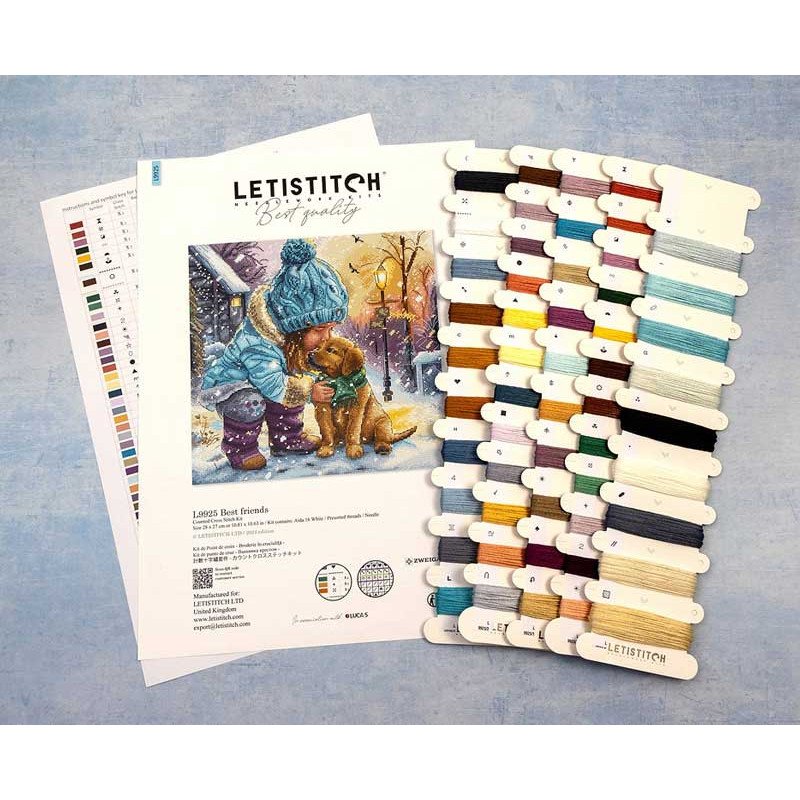 Набір для вишивки хрестиком LetiStitch L9925 Найкращі друзі