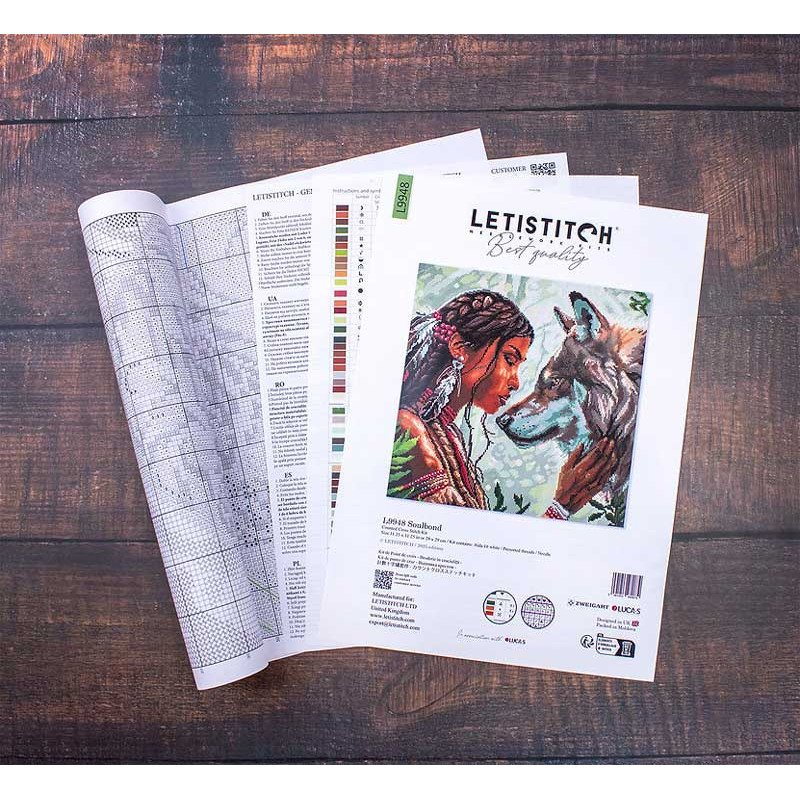 Набір для вишивки хрестиком LetiStitch L9948 Зв'язок душі