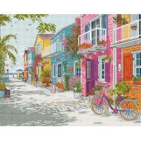 Набір для вишивки хрестиком LetiStitch L9963 Приморська гармонія