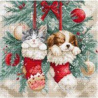 Cross Stitch Kits LetiStitch L9966 Christmas Naps