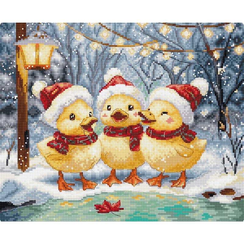 Cross Stitch Kits LetiStitch L9968 Holiday Ducklings