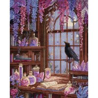 Cross Stitch Kits LetiStitch L9987 Raven’s Library