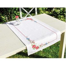 Набор для вышивки крестом Салфетка Luca-S FM011 Цветы шиповника 