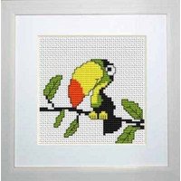 Набір для вишивання хрестиком Luca-S B084 Зелений папуга