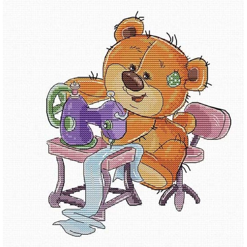 Cross Stitch Kits Luca-S B1179 Teddy bear