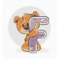 Cross Stitch Kits Luca-S B1207 Letter F (discontinued)