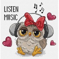 Cross Stitch Kits Luca-S B1402 Listening to music