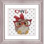 Cross Stitch Kits Luca-S B1403 Owl with glasses