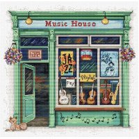 Набір для вишивання хрестиком Luca-S B1440 Будинок музики