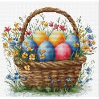 Набор для вышивки крестом Luca-S B1442 Пасхальная корзина