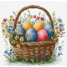Набор для вышивки крестом Luca-S B1442 Пасхальная корзина
