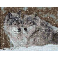 Cross Stitch Kits Luca-S B2291 Two wolves
