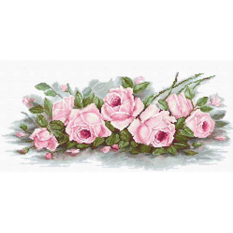 Набір для вишивання хрестиком Luca-S B2353 Романтичні троянди