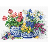 Набір для вишивання хрестиком Luca-S B2386 Весняні квіти