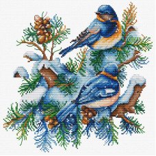 Набір для вишивання хрестиком Luca-S B2418 Птахи-Зима
