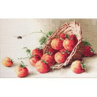 Tapestry Kits (Petit Point) Luca-S G497 Basket with strawberries