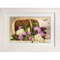 Tapestry Kits (Petit Point) Luca-S G501 Basket with lilacs