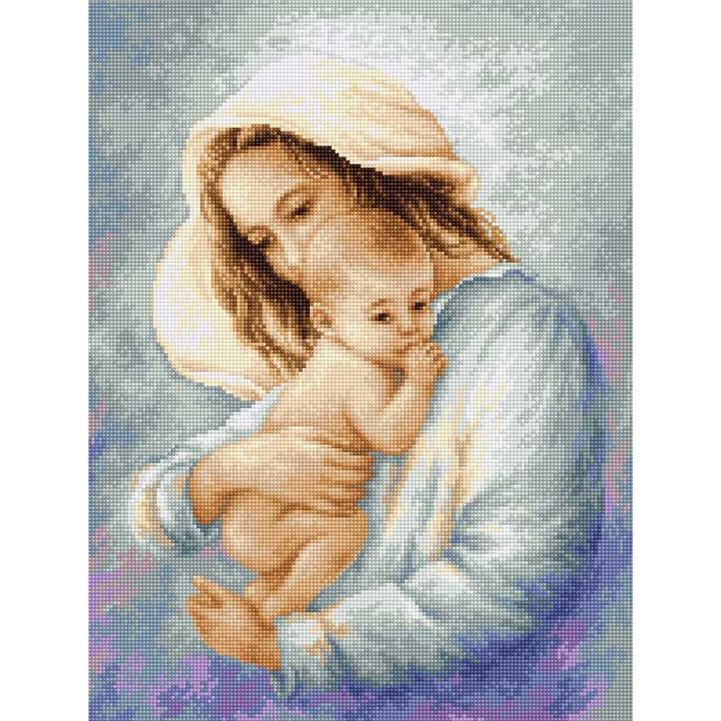 Tapestry Kits (Petit Point) Luca-S G537 Mother and child (discontinued)