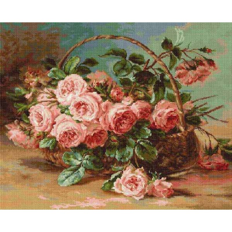Набір для вишивання Гобелен Luca-S G547 Кошик з трояндами