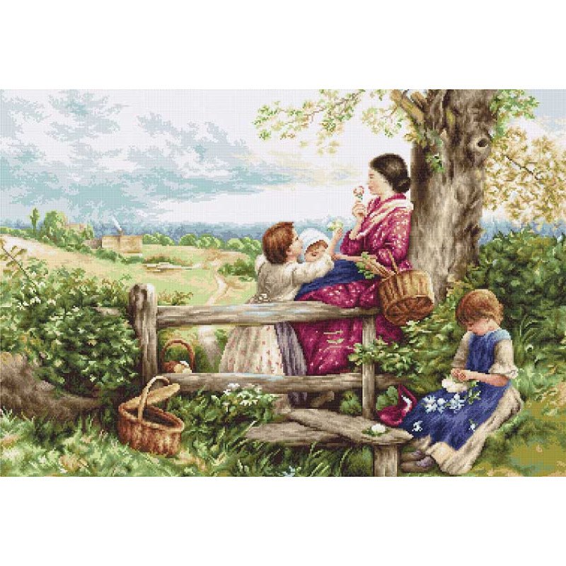 Tapestry Kits (Petit Point) Luca-S G562 Spring flowers