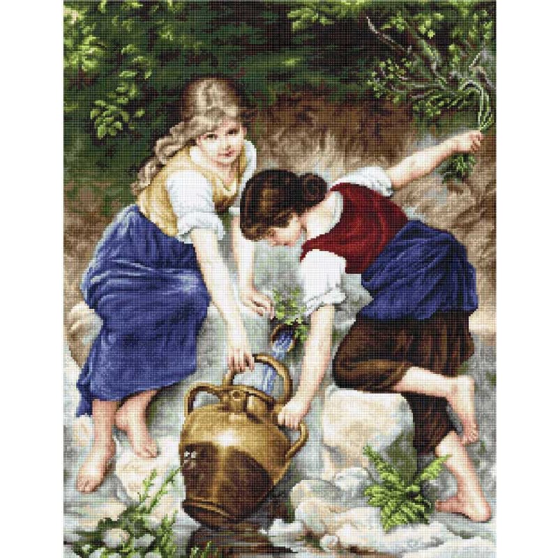 Tapestry Kits (Petit Point) Luca-S G564 At the fountain