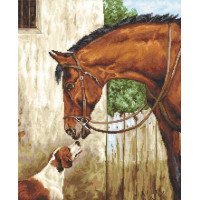 Tapestry Kits (Petit Point) Luca-S G580 Hunter and Foxhound 