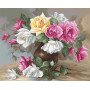 Cross Stitch Kits Luca-S B587 Vase with roses (discontinued)