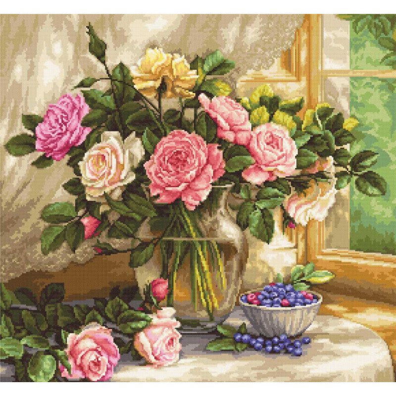 Tapestry Kits (Petit Point) Luca-S G588 Still life with blueberries