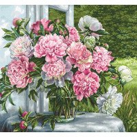 Tapestry Kits (Petit Point) Luca-S G594 Peonies by the window