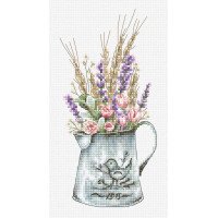Cross Stitch Kits Luca-S B7008 Bouquet with lavender