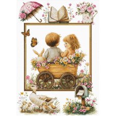 Cross Stitch Kits Luca-S B7043 Adventures of children