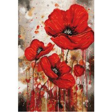 Cross Stitch Kits Luca-S B7044 Poppy Vibration