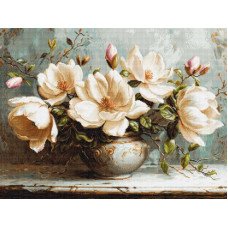 Cross Stitch Kits Luca-S B707 Mysterious magnolias