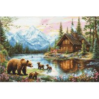 Cross Stitch Kits Luca-S B726 The Adventure of the Bear Cubs