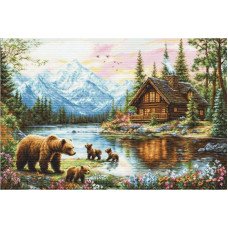 Cross Stitch Kits Luca-S B726 The Adventure of the Bear Cubs