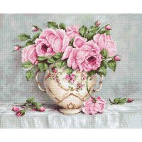 Cross Stitch Kits Luca-S BA2319 Pink roses (discontinued)