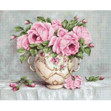 Набір для вишивання хрестиком Luca-S ВА2319 Рожеві троянди