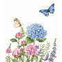 Набор для вышивки крестом Luca-S ВА2360 Летние цветы и бабочки