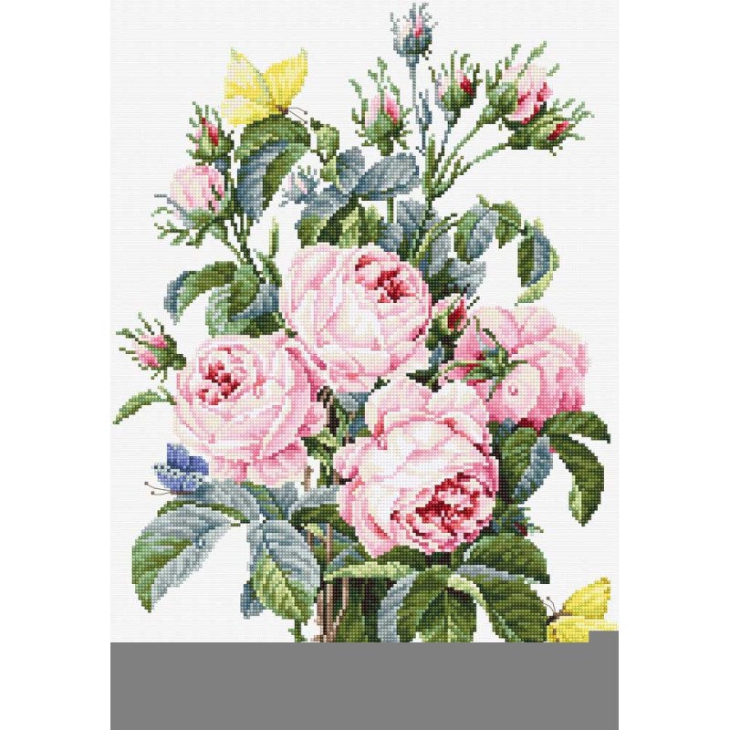 Набір для вишивання хрестиком Luca-S ВА2373 Букет троянд