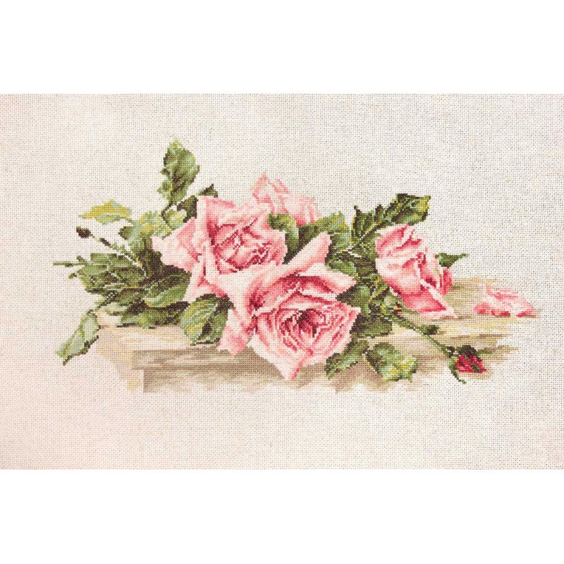 Набір для вишивання хрестиком Luca-S BL22400 Рожеві троянди
