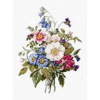 Cross Stitch Kits Luca-S BU4004 Bouquet Of Summer Flowers