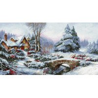 Cross Stitch Kits Luca-S BU5002 Winter landscape