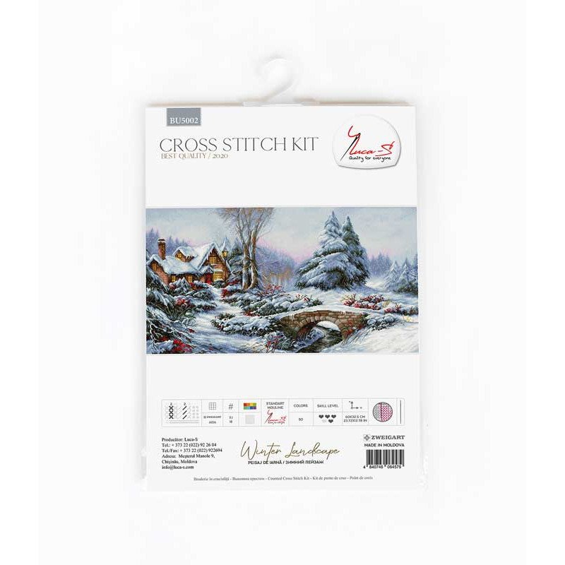 Cross Stitch Kits Luca-S BU5002 Winter landscape