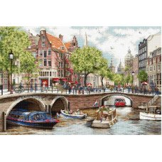 Набір для вишивання хрестиком GOLD collection Luca-S BU5005 Амстердам