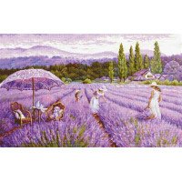Cross Stitch Kits Luca-S BU5008 Lavender field