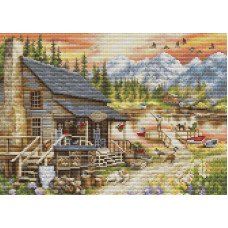 Cross Stitch Kits Luca-S BU5020 Wooden cottage