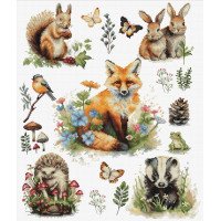 Cross Stitch Kits Luca-S BU5057 Forest animals