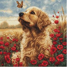 Cross Stitch Kits Luca-S BU5073 Meeting in a blooming field