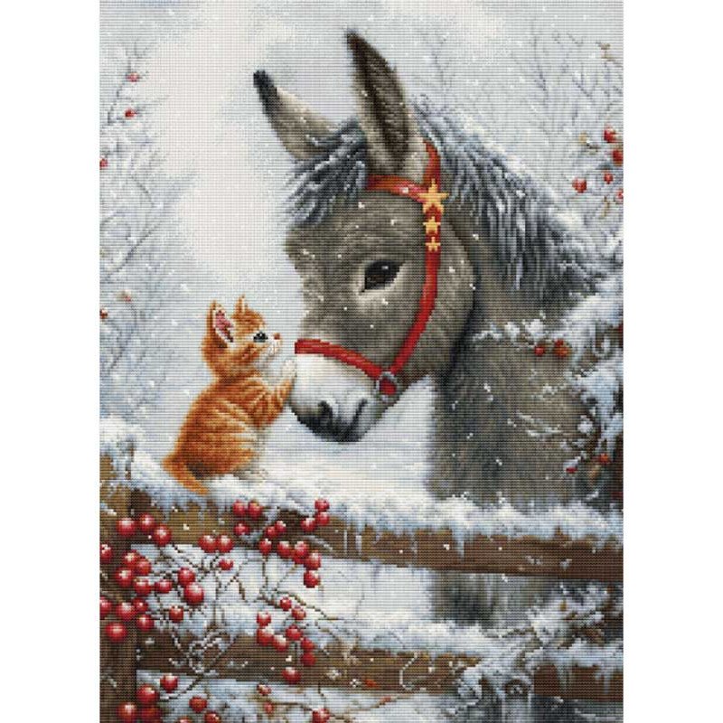 Cross Stitch Kits Luca-S BU5075 Warm Hugs